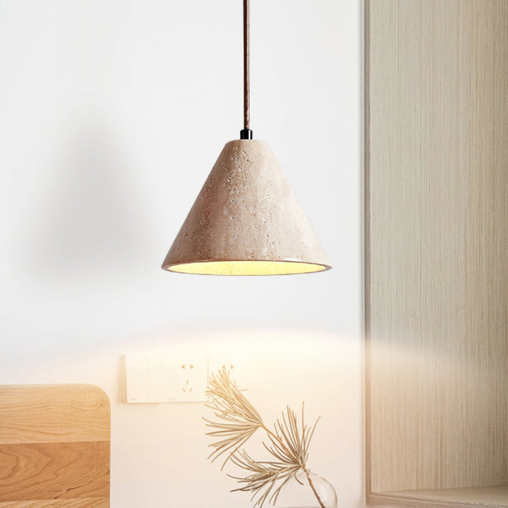 Cyrah Suspension Dôme en Travertin - Neutralighting