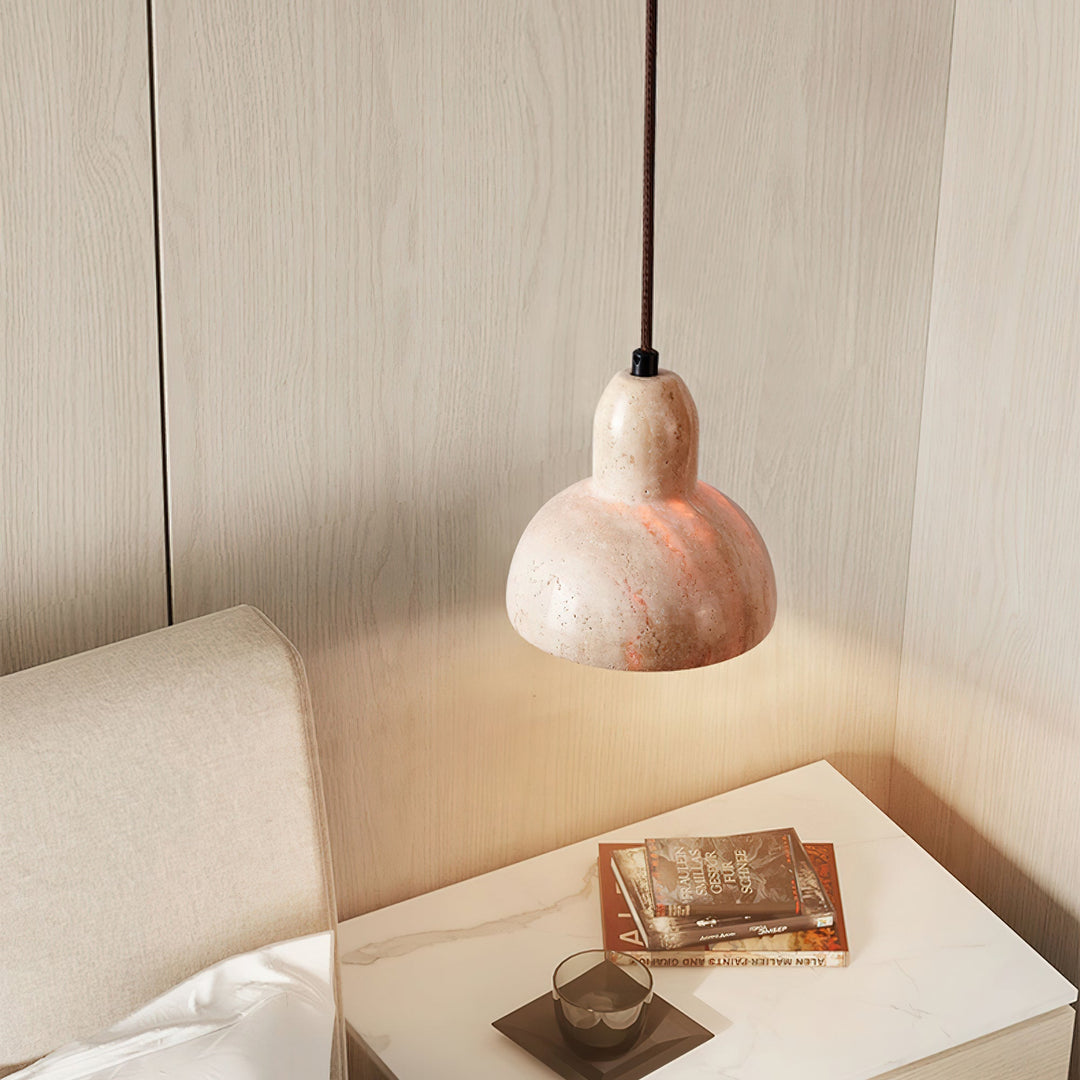 Cyrah Suspension Dôme en Travertin - Neutralighting