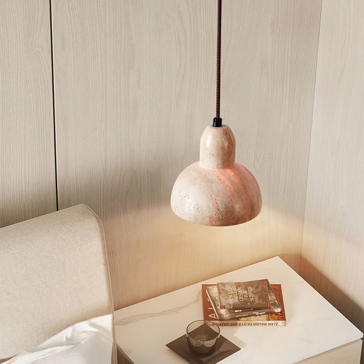 Cyrah Suspension Dôme en Travertin - Neutralighting