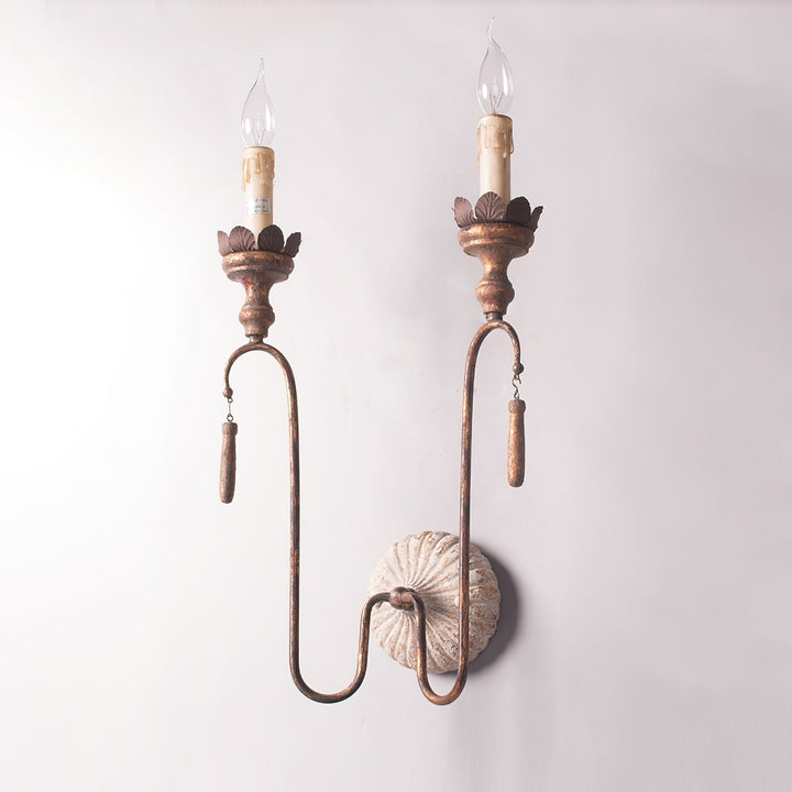 Avelaris Lampe Murale Vintage Industrielle en Bois et Métal - Neutralighting