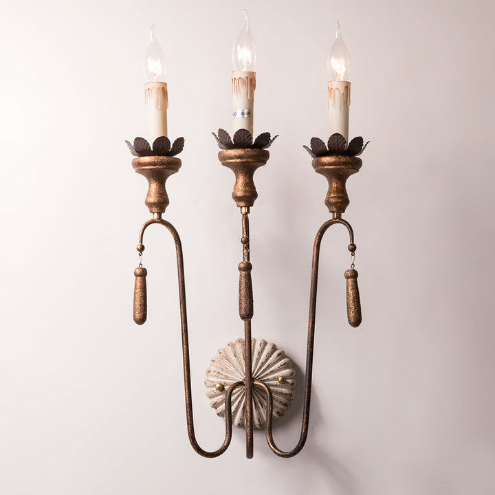 Avelaris Lampe Murale Vintage Industrielle en Bois et Métal - Neutralighting