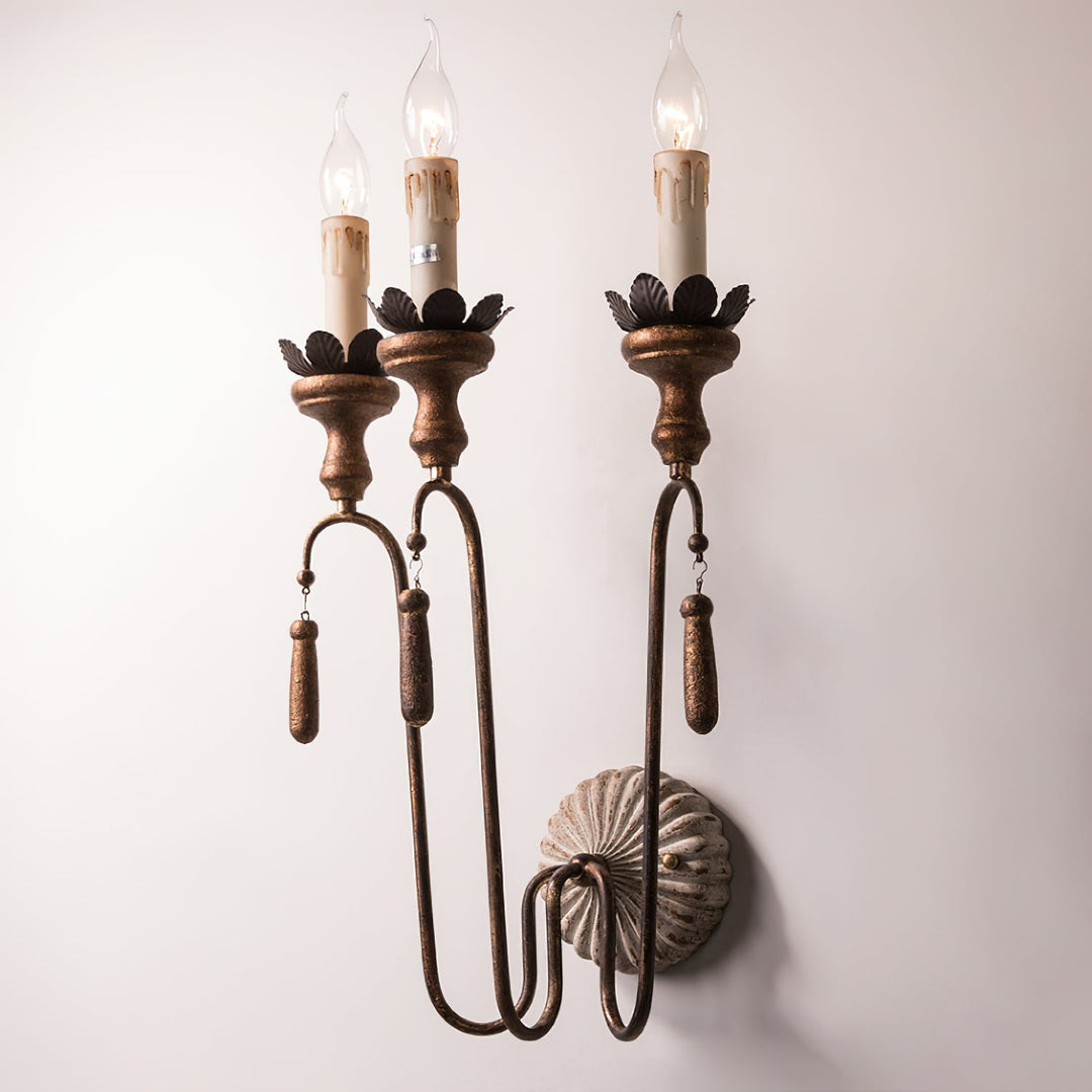 Avelaris Lampe Murale Vintage Industrielle en Bois et Métal - Neutralighting