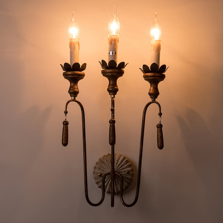 Avelaris Lampe Murale Vintage Industrielle en Bois et Métal - Neutralighting