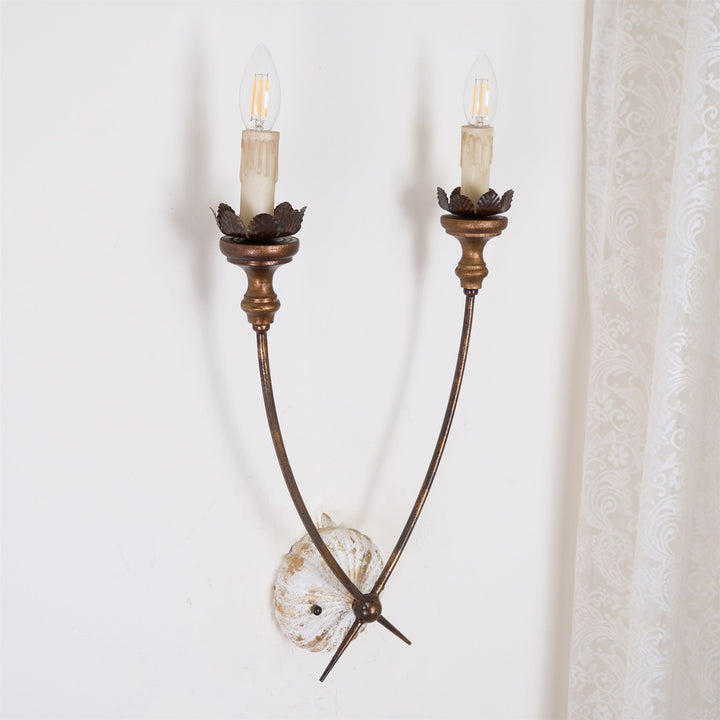 Catalos Applique Murale Vintage Industriel Bois Métal - Neutralighting
