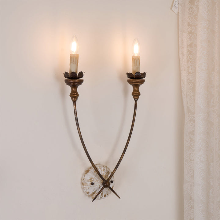 Catalos Applique Murale Vintage Industriel Bois Métal - Neutralighting