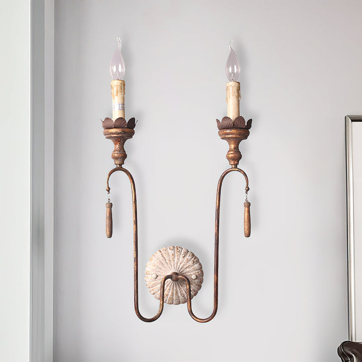 Avelaris Lampe Murale Vintage Industrielle en Bois et Métal - Neutralighting