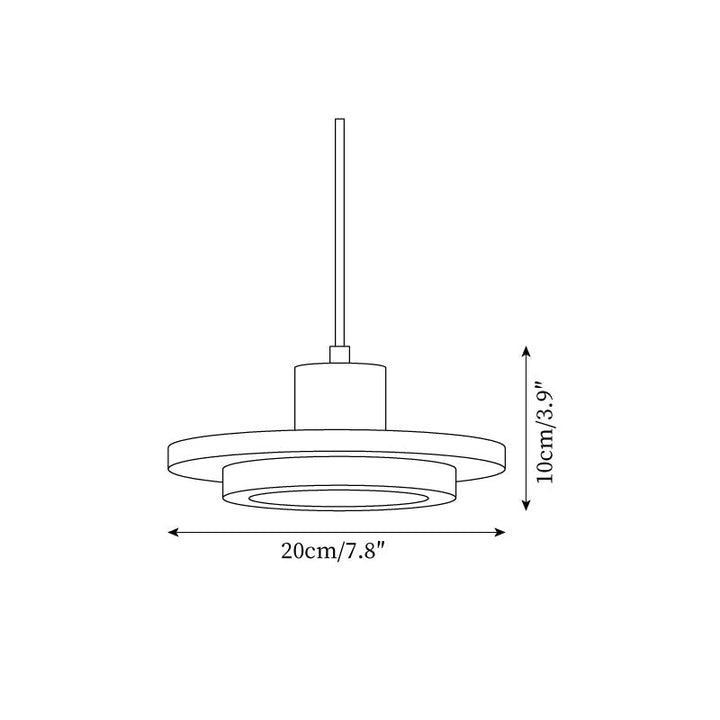 Solaro Suspension LED Travertin - Neutralighting