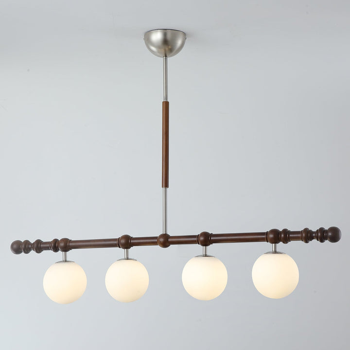 Hayes Lustre Bois Linéaire Boules en Verre - Neutralighting