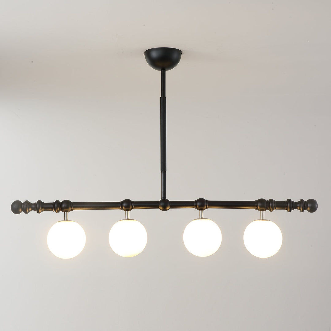 Hayes Lustre Bois Linéaire Boules en Verre - Neutralighting