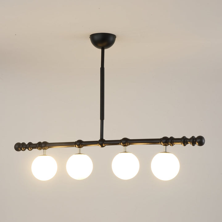 Hayes Lustre Bois Linéaire Boules en Verre - Neutralighting