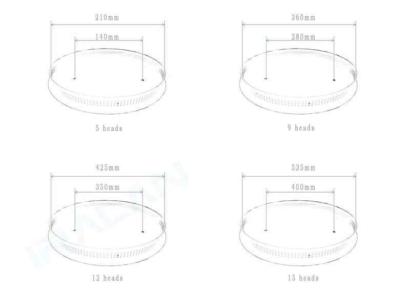 Plafonnier Arisha Acrylique LED V4