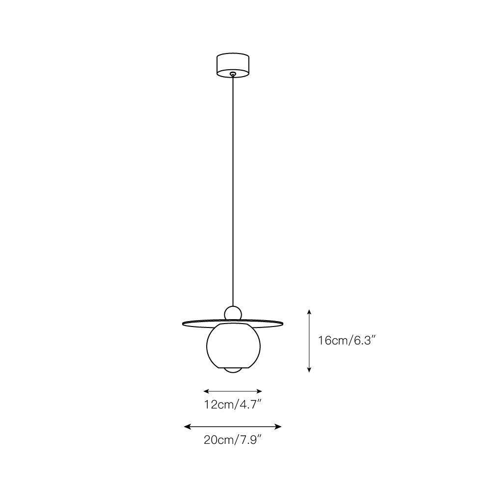 Alvarel Suspension Moderne Cordon Laiton Albâtre - Neutralighting