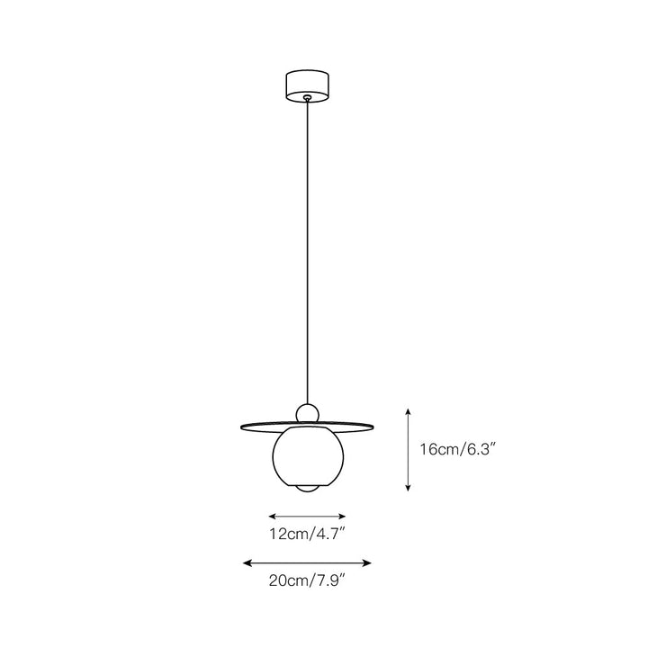 Alvarel Suspension Moderne Cordon Laiton Albâtre - Neutralighting