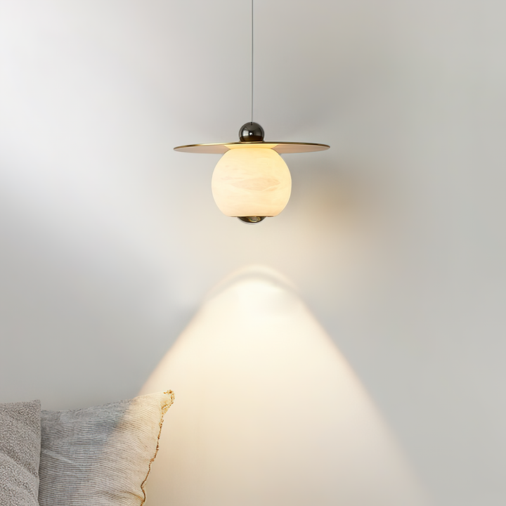Alvarel Suspension Moderne Cordon Laiton Albâtre - Neutralighting