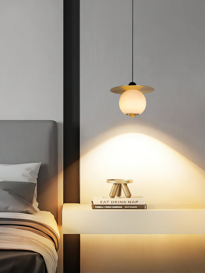 Alvarel Suspension Moderne Cordon Laiton Albâtre - Neutralighting