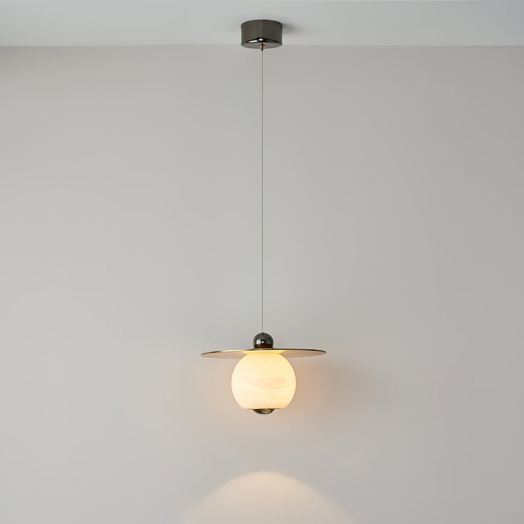 Alvarel Suspension Moderne Cordon Laiton Albâtre - Neutralighting