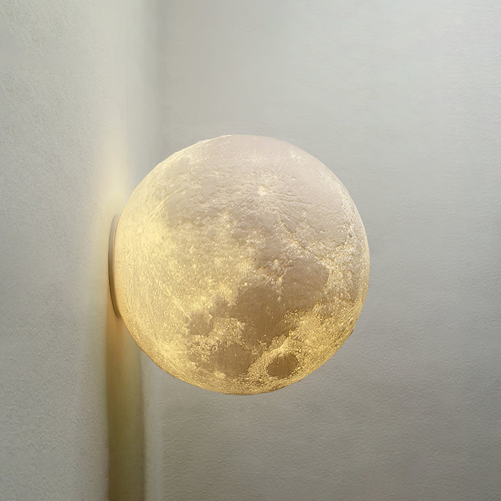 Olsolan Applique Murale 3D en Plastique Art Nordique Lune - Neutralighting