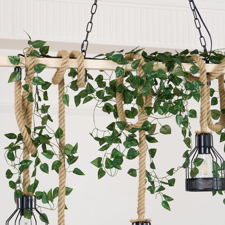 Lustra Suspension Lampe Corde de Chanvre Industriel - Neutralighting