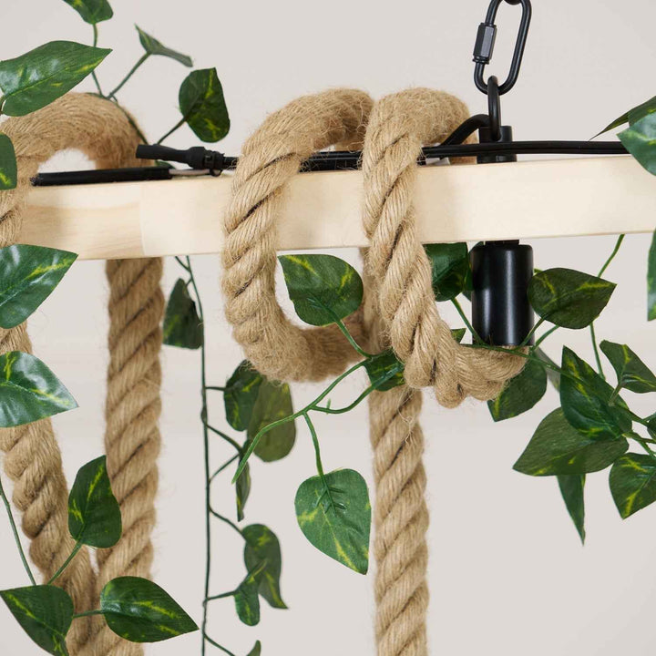 Lustra Suspension Lampe Corde de Chanvre Industriel - Neutralighting
