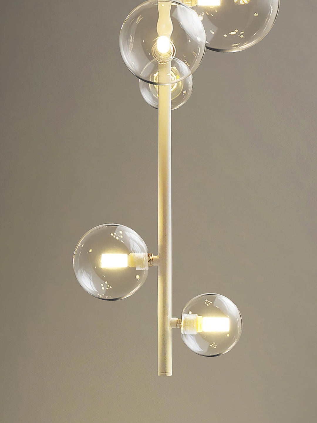 Lustra Suspension Laiton Verre Cascade pour Hallway - Neutralighting