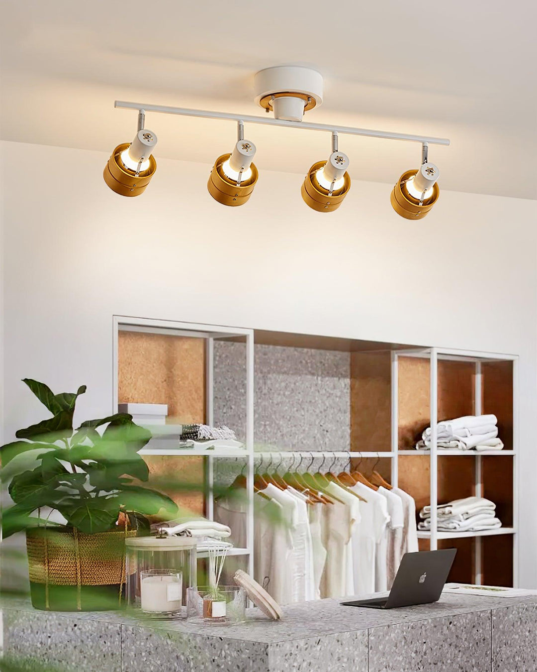 Daven Lustra Projecteur Rail 4-Lumières Ajustable - Neutralighting