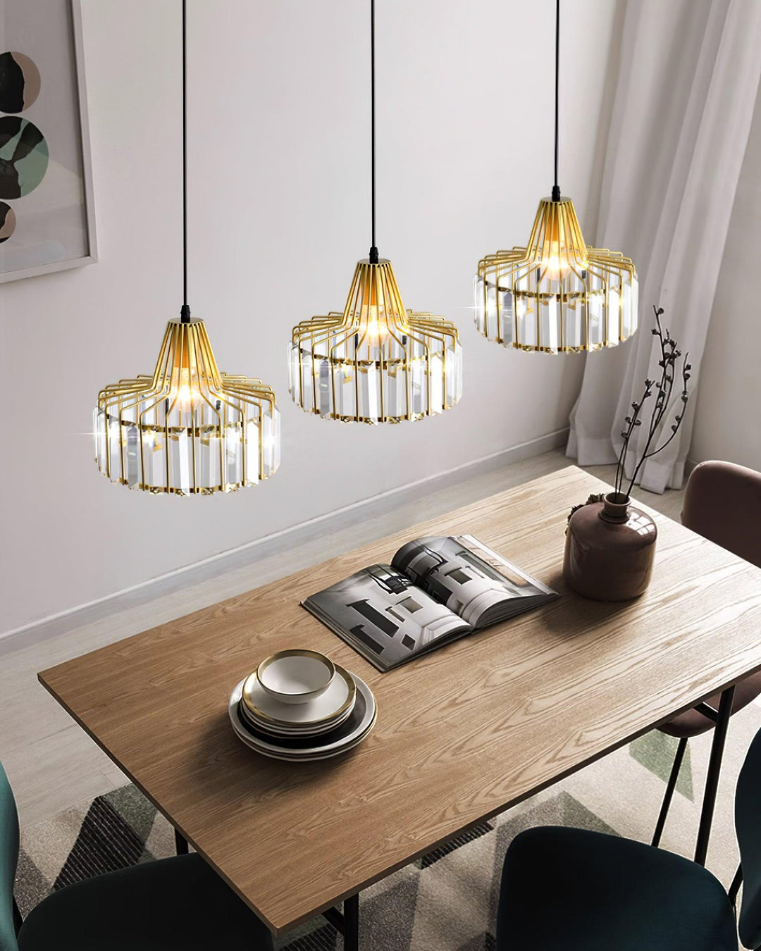 Hinkley Lampe Pendante Cristal Géométrique Moderne - Neutralighting