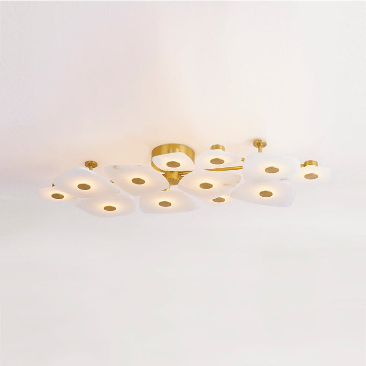 Cothaiel Lampe de Plafond en Métal et Albâtre à Créativité Individuelle - Neutralighting