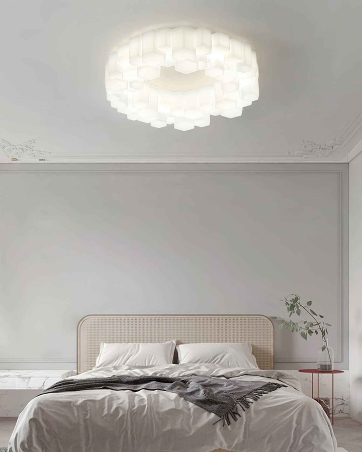 Plafonnier Arisha Métal Blanc LED 80W