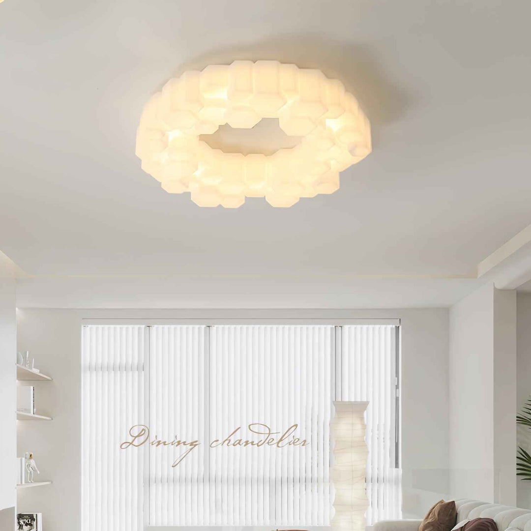 Plafonnier Arisha Métal Blanc LED 80W