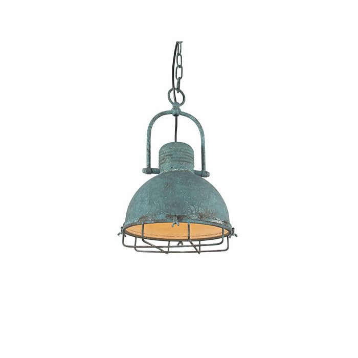 Hopedale Lampe Pendentive Métal Vert Antique Industriel Vintage - Neutralighting