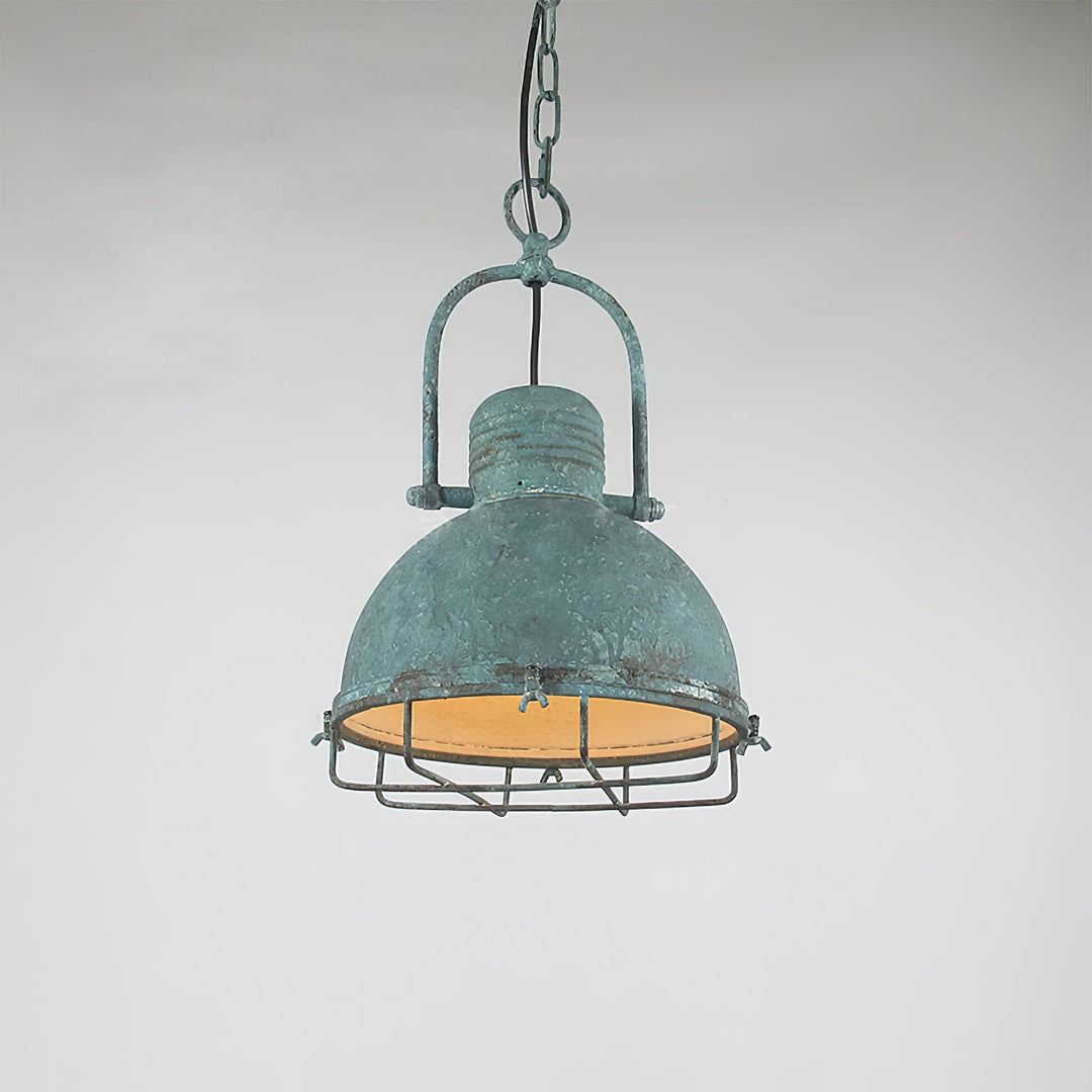 Hopedale Lampe Pendentive Métal Vert Antique Industriel Vintage - Neutralighting