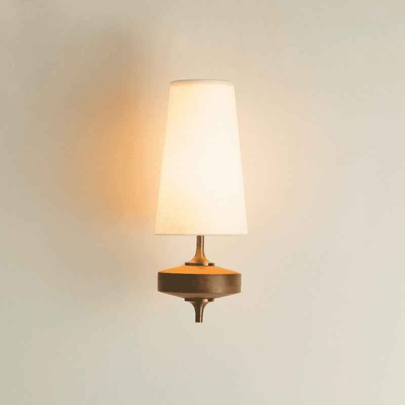 Nydorisra Laiton 19cm Blanc Vintage