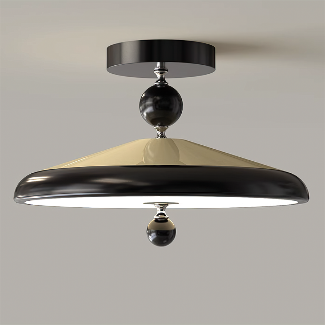 Belano Lampe Plafond Ronde Cadre en Bois - Neutralighting
