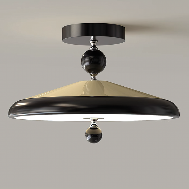 Belano Lampe Plafond Ronde Cadre en Bois - Neutralighting
