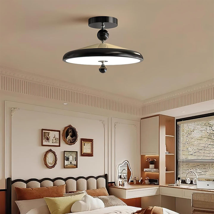 Belano Lampe Plafond Ronde Cadre en Bois - Neutralighting
