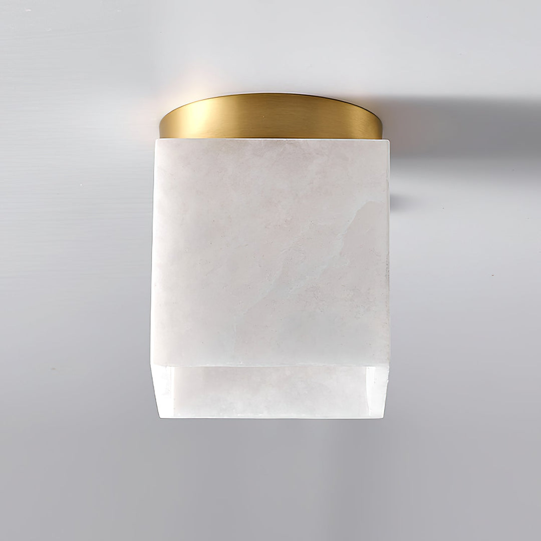 Usilia Lampe Plafonnier Laiton Albâtre Minimaliste Moderne - Neutralighting