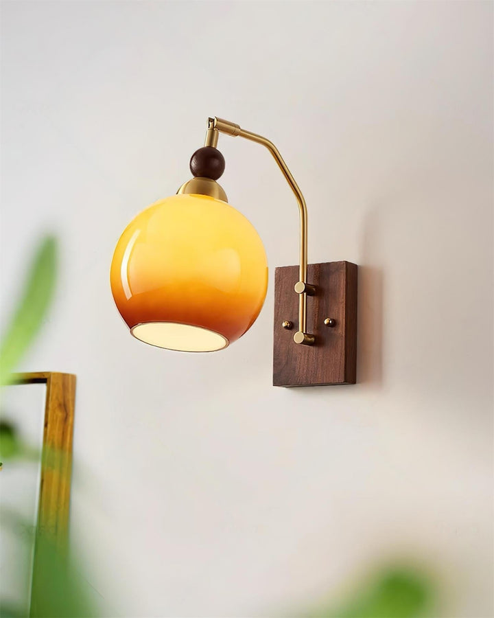 Jovene Lustra Applique Murale Verre Ambre Élégante - Neutralighting