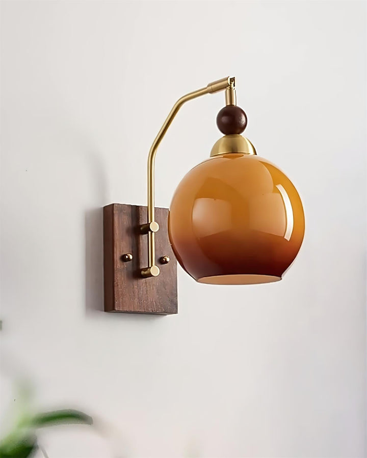 Jovene Lustra Applique Murale Verre Ambre Élégante - Neutralighting