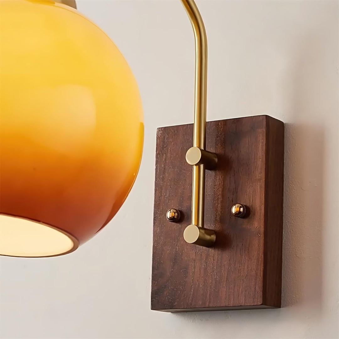 Jovene Lustra Applique Murale Verre Ambre Élégante - Neutralighting