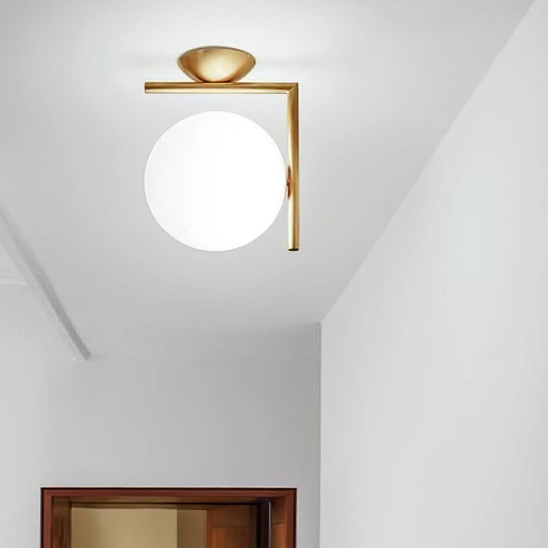 Joanna Applique Murale Moderne Minimaliste en Verre Soufflé Opale - Neutralighting
