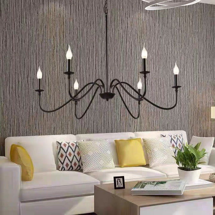 Silva Grande Luminaires Suspensions Vintage LED Métal Noir/Doré Salon - Neutralighting