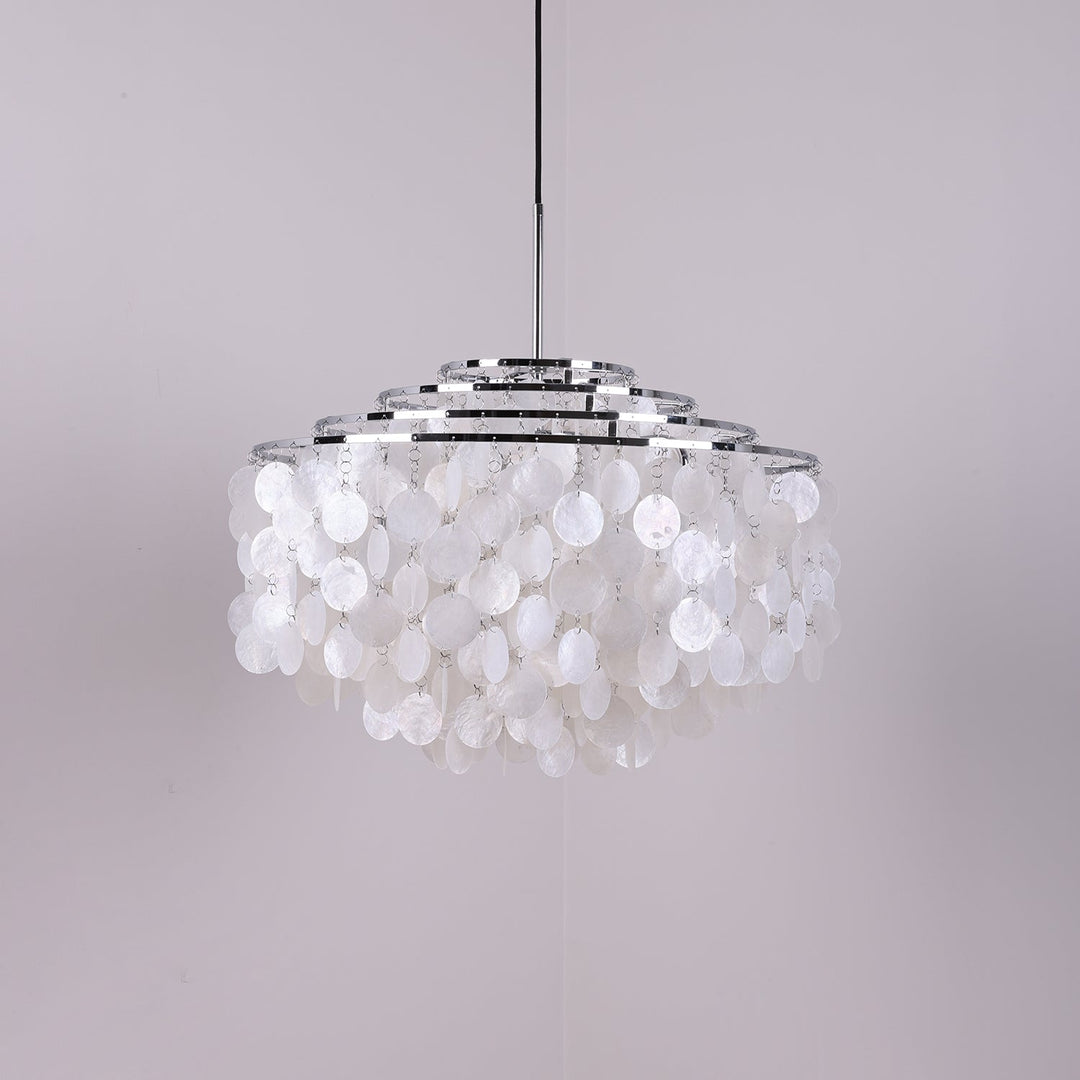 Lustra Suspension Lampe Anneau Rond en Coquillage - Neutralighting