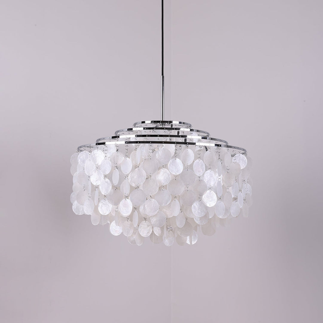 Lustra Suspension Lampe Anneau Rond en Coquillage - Neutralighting
