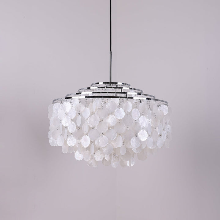 Lustra Suspension Lampe Anneau Rond en Coquillage - Neutralighting