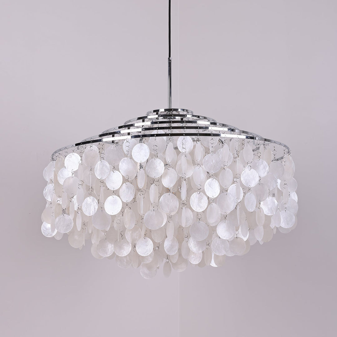 Lustra Suspension Lampe Anneau Rond en Coquillage - Neutralighting