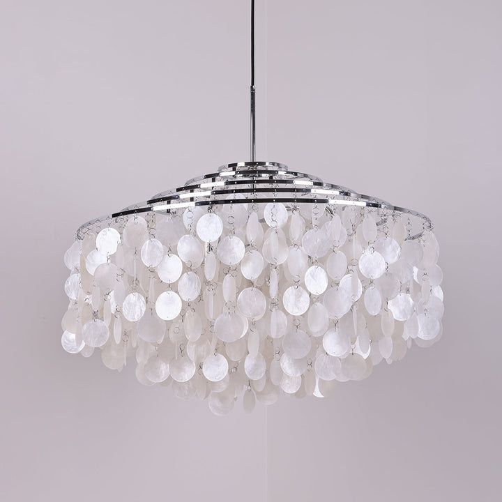 Lustra Suspension Lampe Anneau Rond en Coquillage - Neutralighting