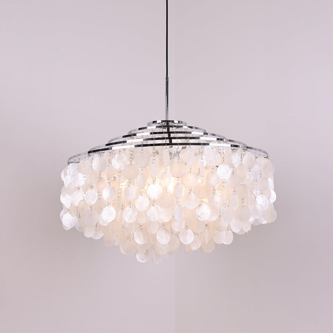 Lustra Suspension Lampe Anneau Rond en Coquillage - Neutralighting