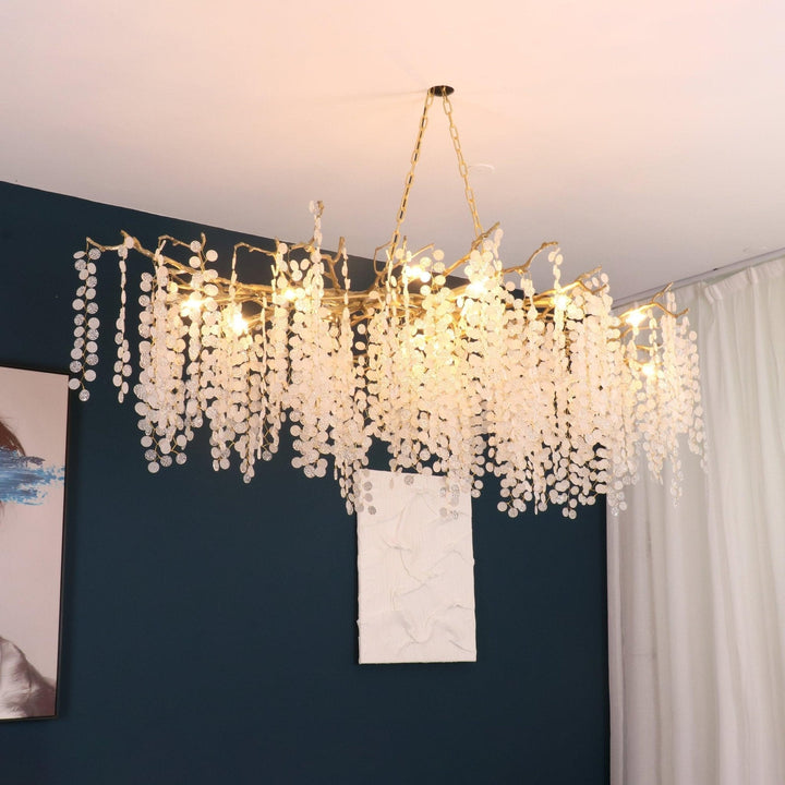 Lustra Suspension Lampe Goutte de Rosée en Cristal - Neutralighting