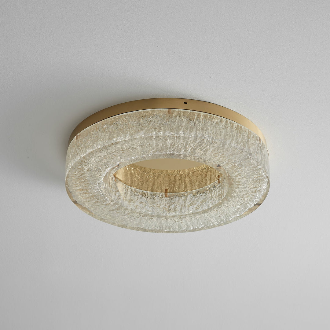 AshaionisPlafonnier en Résine Cercle Craqué Glacé - Neutralighting