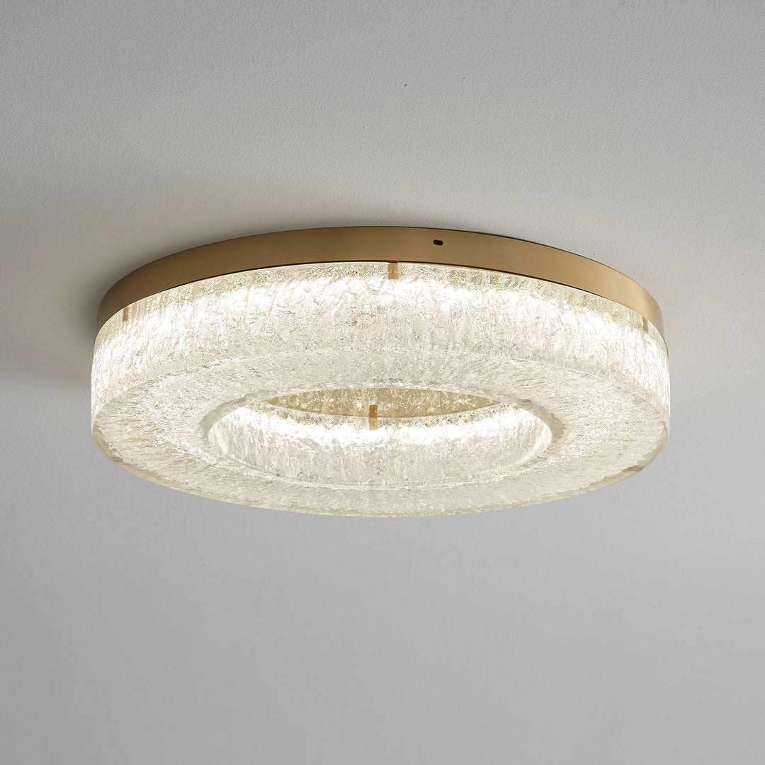AshaionisPlafonnier en Résine Cercle Craqué Glacé - Neutralighting